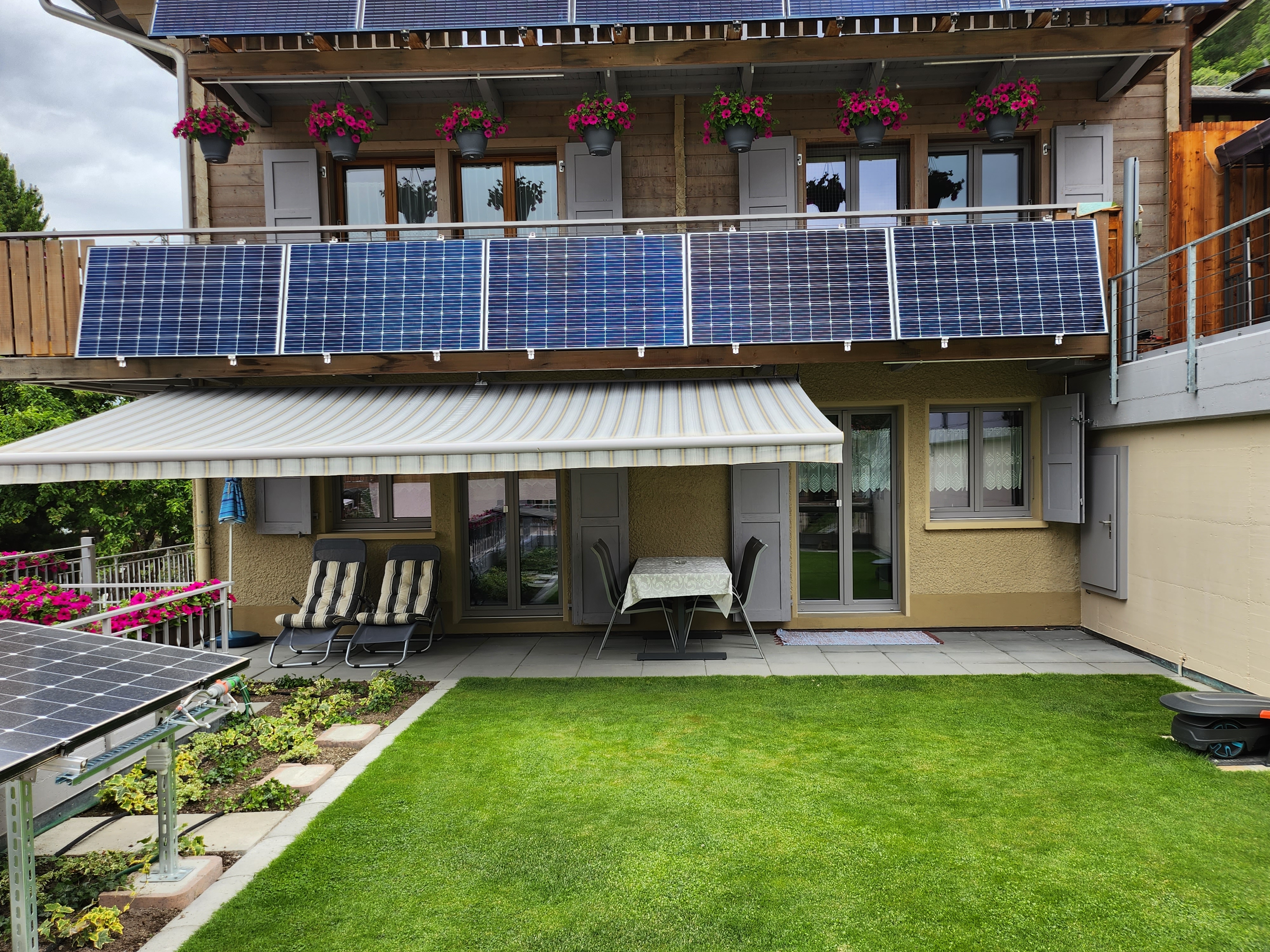 Terrasse der Ferienwohnung